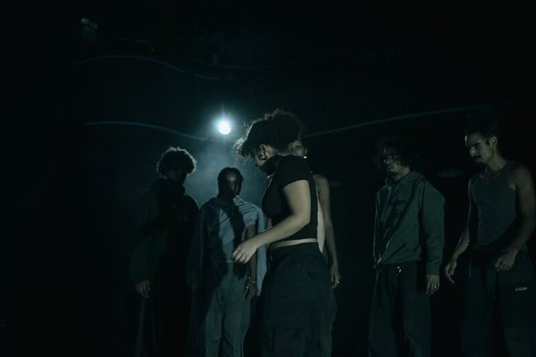Identities: group on stage